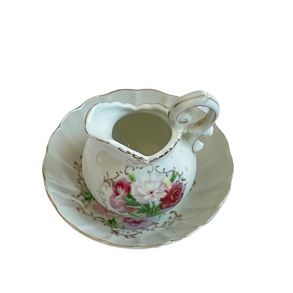 Vintage Porcelain Miniature Pitcher & Bowl Set - Picture 1 of 8